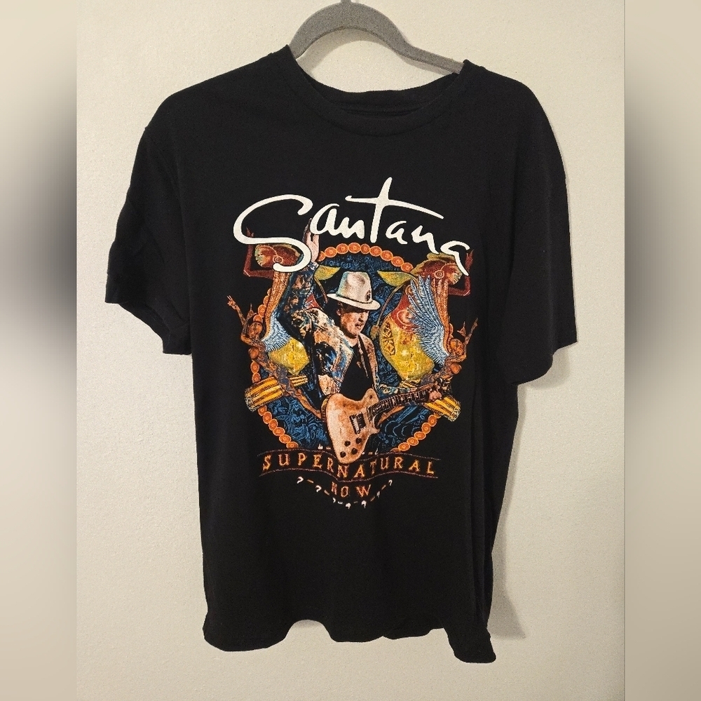 Santana Supernatural Now Official 2019 Tour Concert T Shirt Mens Large Merch